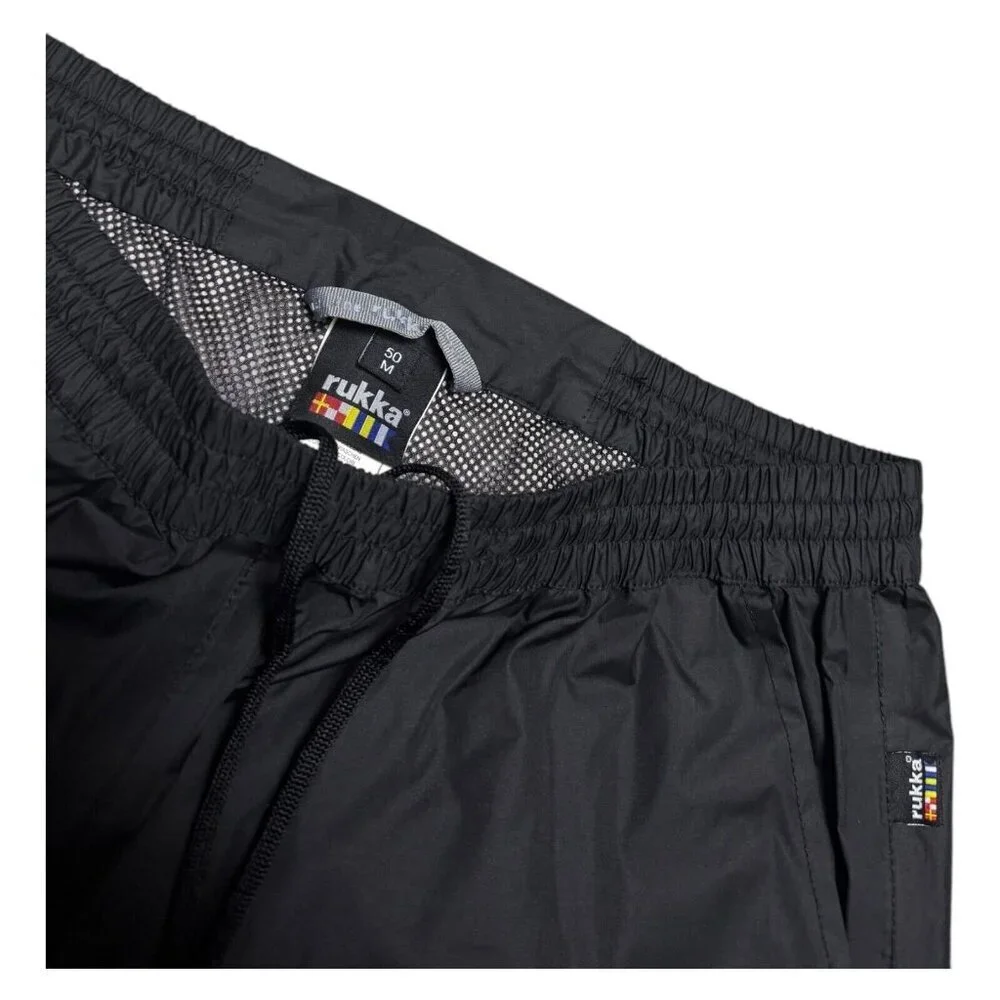 RUKKA Rain Waterproof Splash Windbreaker Riding Motorcycle Pants Mens Medium